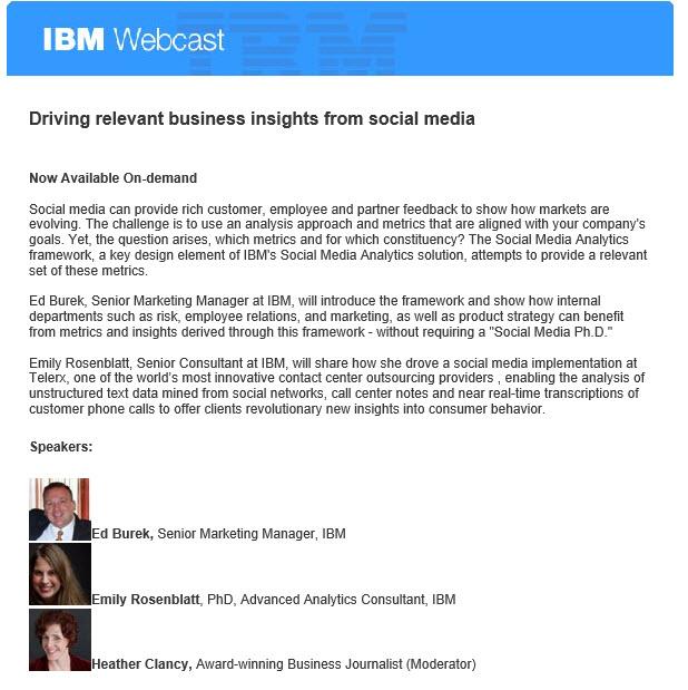 Driving relevant business insights from social media