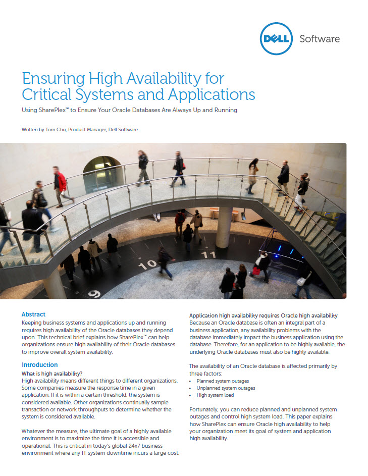 Ensuring High Availability for Critical Systems and Applications