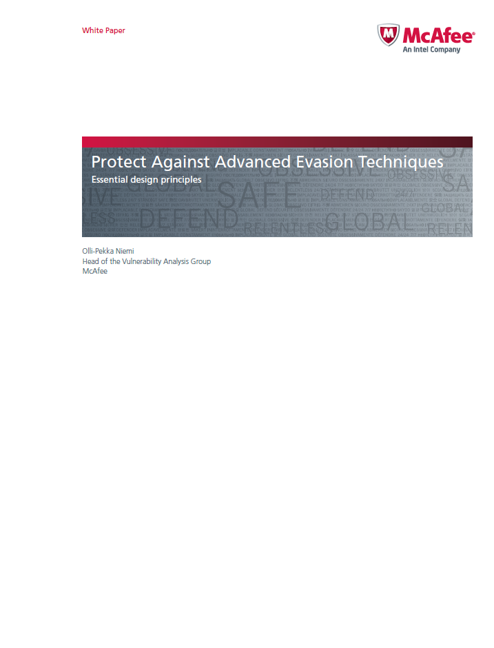Protect Against Advanced Evasion Techniques – Essential design principles