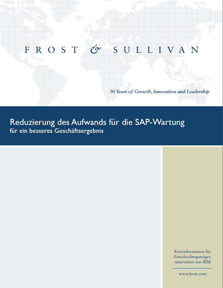 Reduzierung des Aufwands für die SAP-Wartung