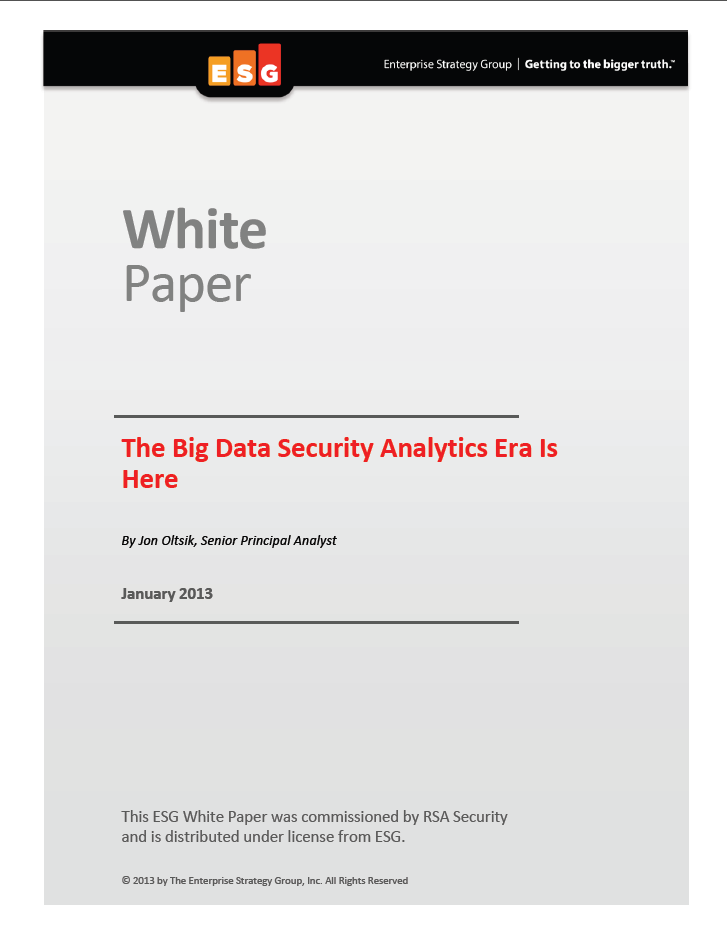 The Big Data Security Analytics Era Is Here