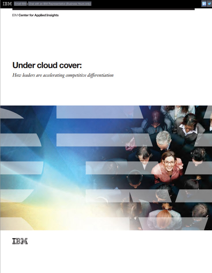 Under Cloud Cover:  How leaders are accelerating competitive differentiation