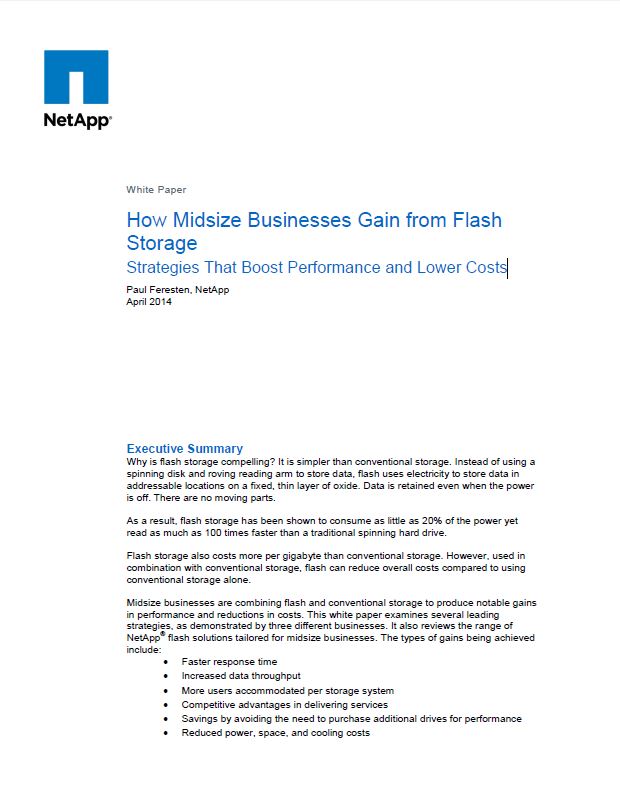 How Midsize Businesses Gain from Flash Storage – Strategies That Boost Performance and Lower Costs