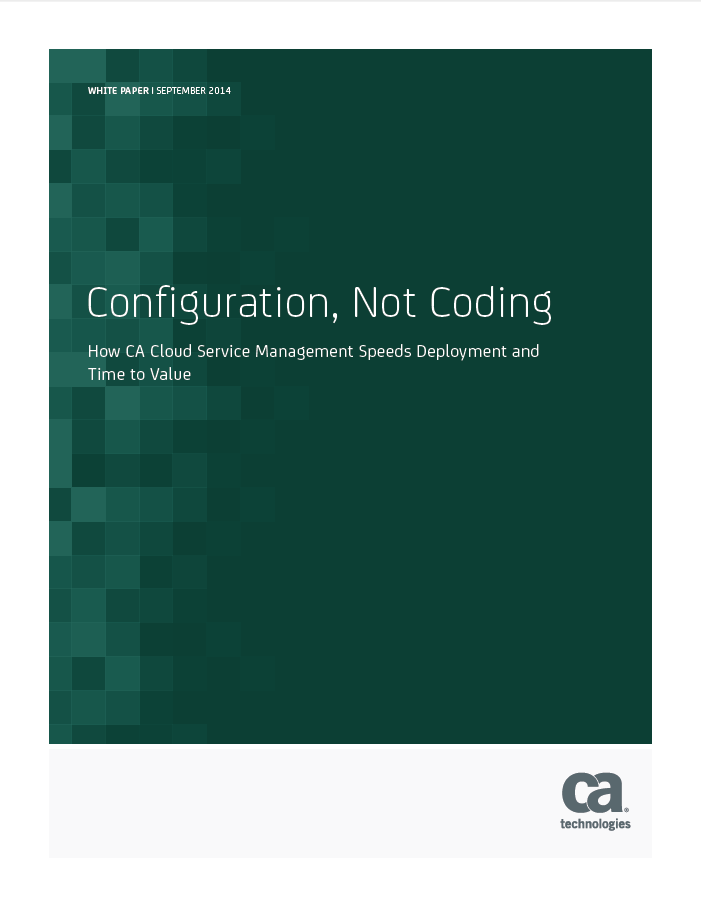 Configuration, Not Coding