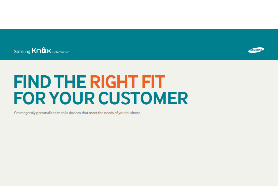 Find the right fit for your customer