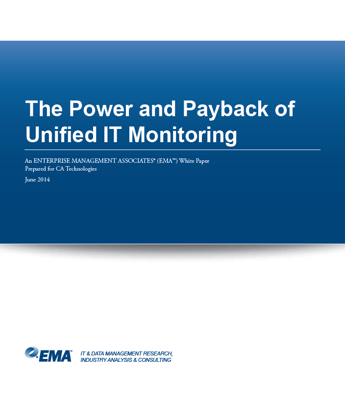 The Power and Payback of Unified IT Monitoring