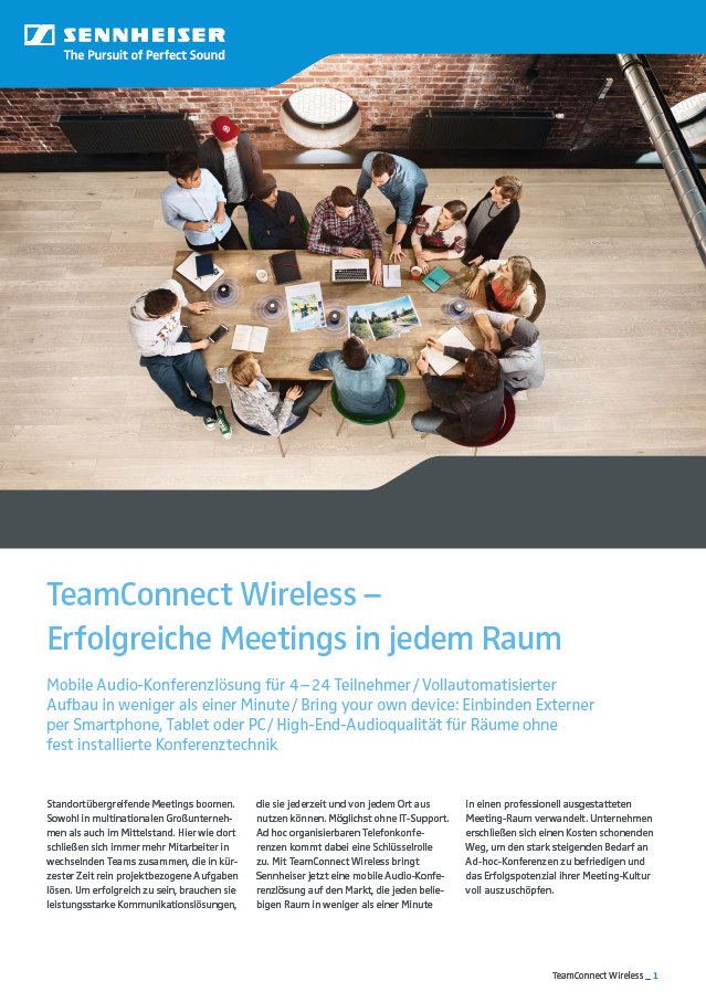 TeamConnect Wireless – Erfolgreiche Meetings in jedem Raum