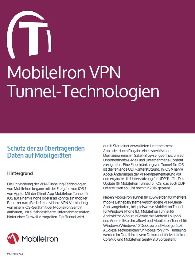 Die Rolle von VPN-Tunnel-Technologien bei der Verwaltung von Mobilgeräten
