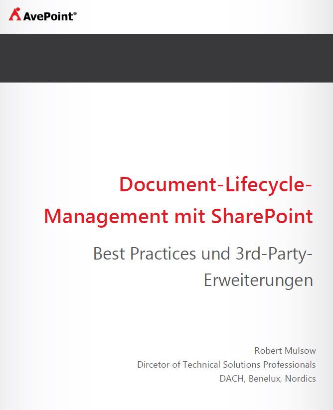 Best Practices für das Dokumenten-Lifecycle-Management mit SharePoint