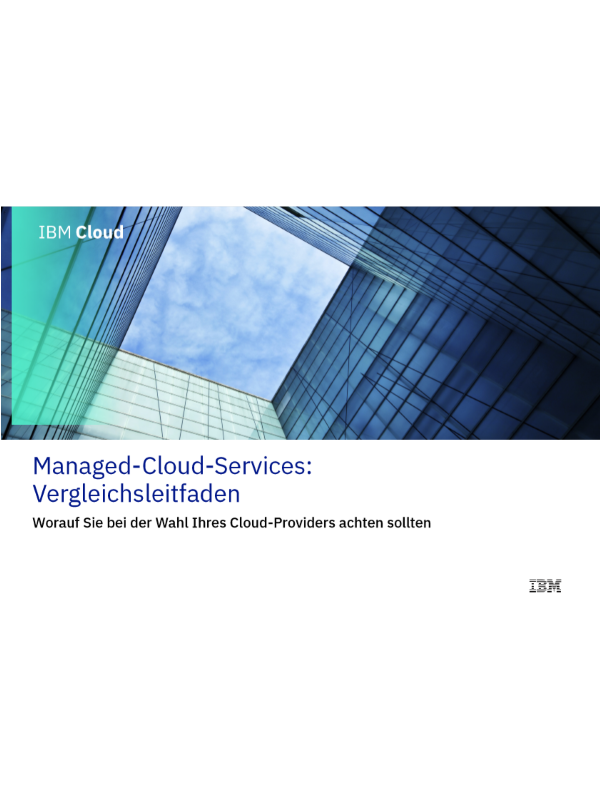 Managed-Cloud-Services: Vergleichsleitfaden