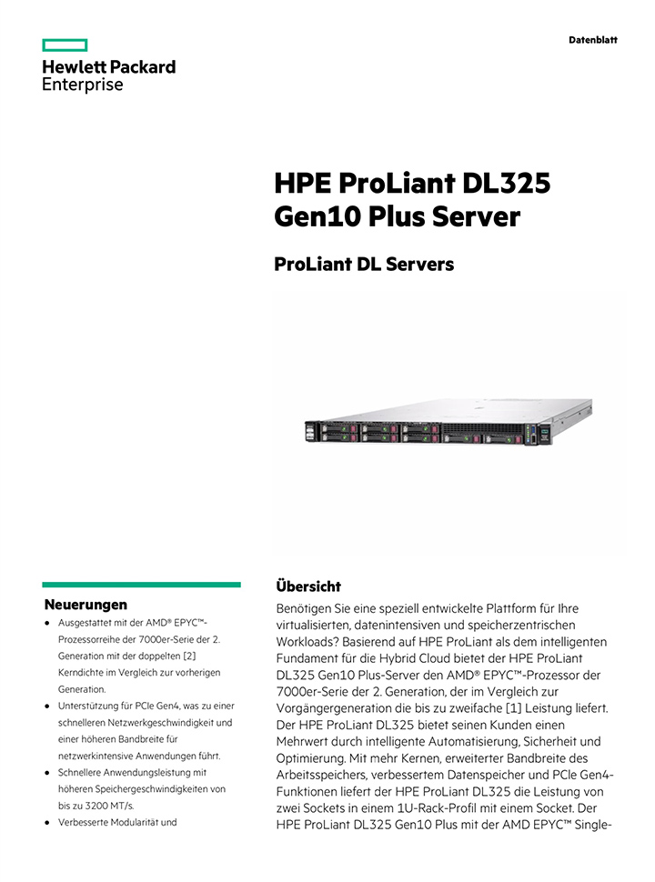 Broschüre: HPE ProLiant DL325 Gen10 Plus