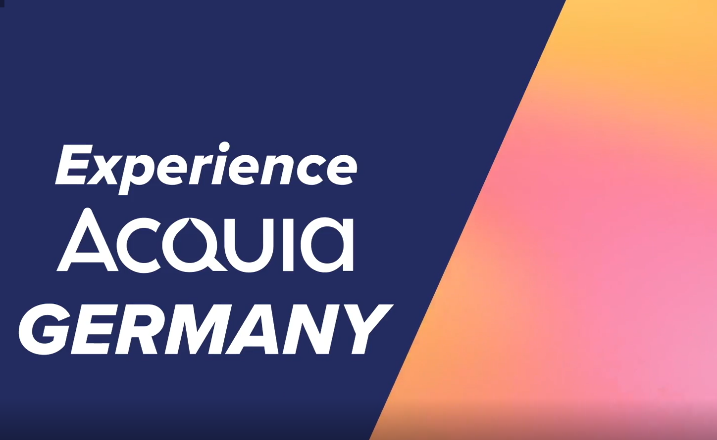 Experience Acquia Germany