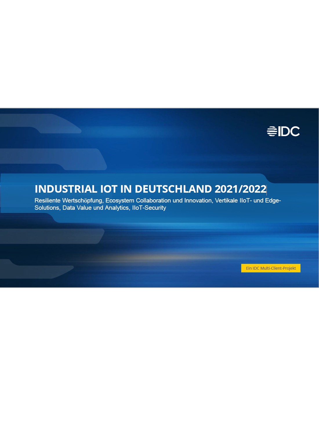 Industrial IOT in Deutschland 2021/2022