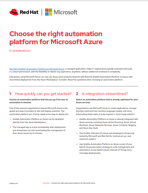 Wählen Sie die richtige Automatisierungsplattform für Microsoft Azure