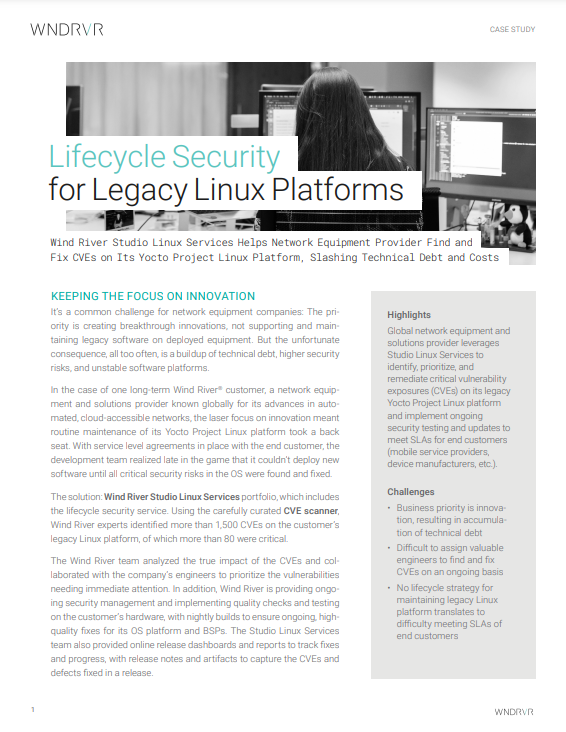 Lifecycle Security for Legacy Linux Platforms