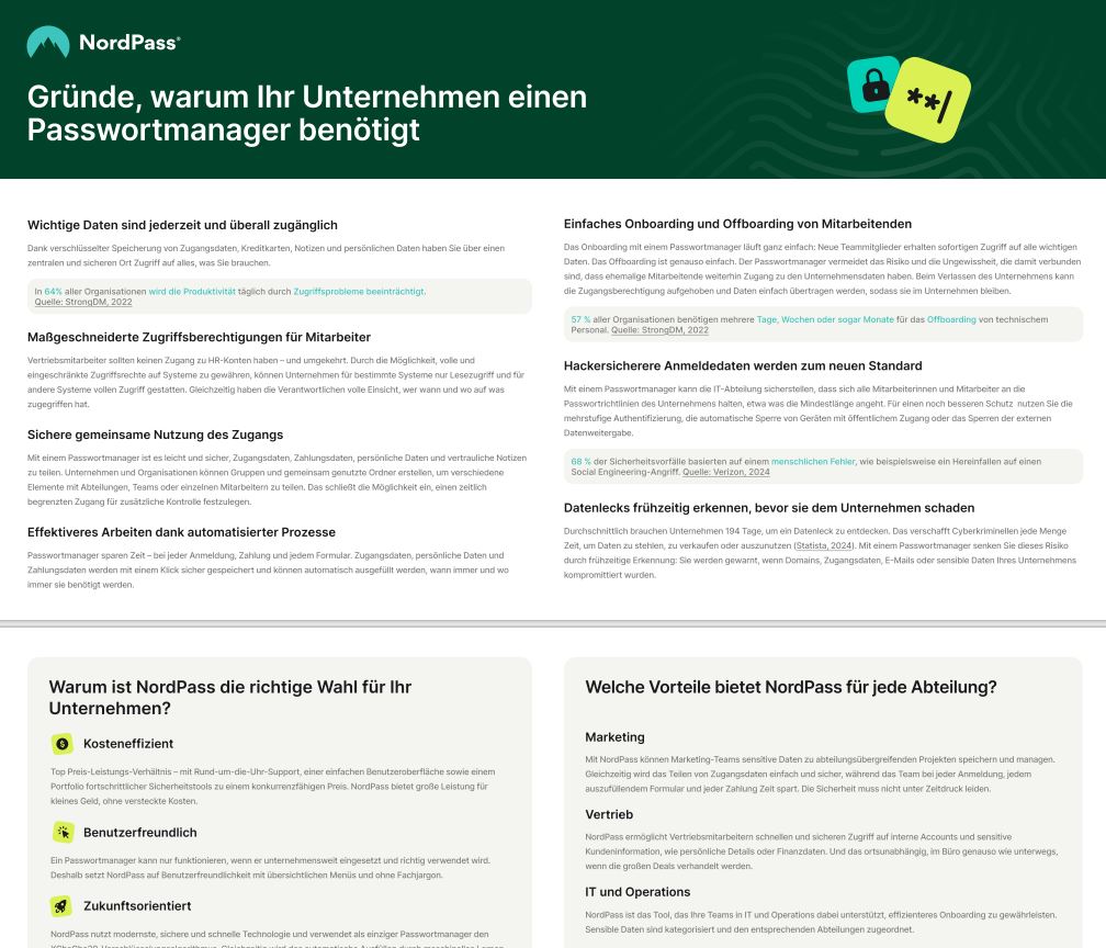 Gründe, warum Ihr Unternehmen einen Passwortmanager benötigt